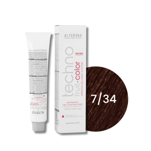 ALTER EGO TECHNOFRUIT trwała farba do włosów z keratyną 100 ml | 7/34