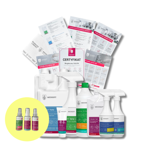 MEDISEPT PAKIET Bezpieczny Salon Beauty | zestaw 7 produktów do dezynfekcji