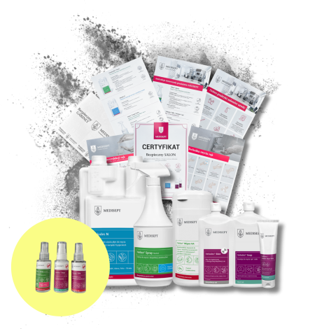 MEDISEPT PAKIET Bezpieczny Salon Beauty | zestaw 6 produktów do dezynfekcji - 2