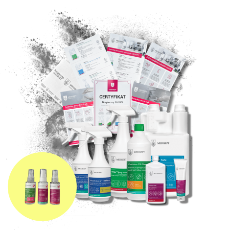 MEDISEPT PAKIET Bezpieczny Salon Beauty | zestaw 7 produktów do dezynfekcji - 2