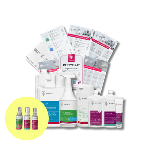 MEDISEPT PAKIET Bezpieczny Salon Beauty | zestaw 6 produktów do dezynfekcji