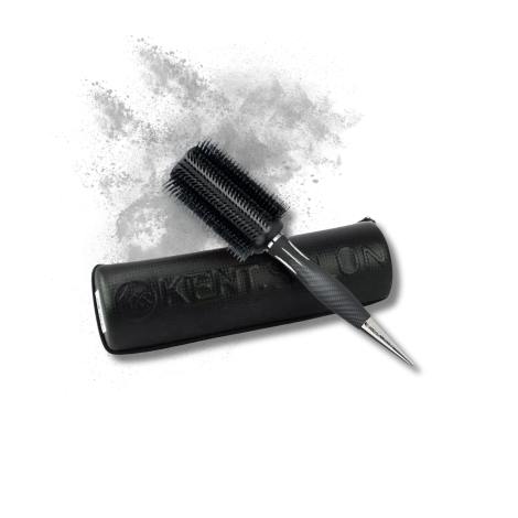 KENT SALON XL okrągła szczotka do włosów ze szpikulcem + etui - 2