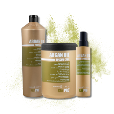 KAYPRO ARGAN OIL zestaw | szampon 1000 ml + maska 1000 ml + spray 200 - 2