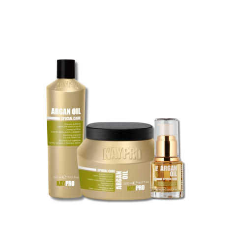 KAYPRO ARGAN OIL zestaw | szampon 350 ml + maska 500 ml + serum 20 ml