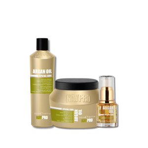 KAYPRO ARGAN OIL zestaw | szampon 350 ml + maska 500 ml + serum 20 ml