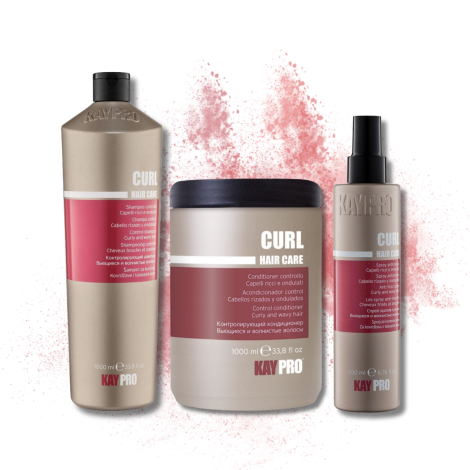 KAYPRO CURL zestaw loki | szampon 1000 ml + odżywka 1000 ml + spray 200 ml - 2
