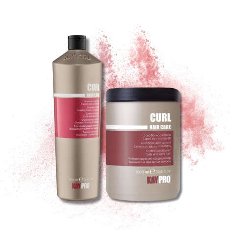 KAYPRO CURL zestaw loki | szampon 1000 ml + odżywka 1000 ml - 2