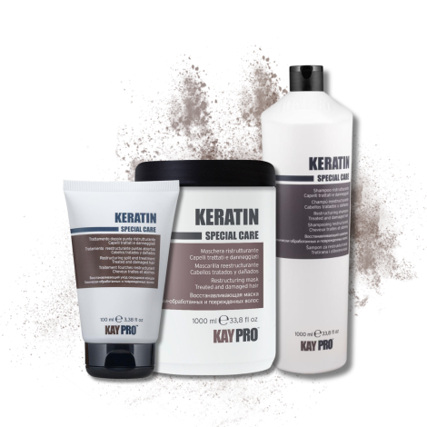 KAYPRO KERATIN zestaw | szampon 1000 ml + maska 1000 ml + fluid 100 ml - 2
