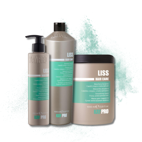 KAYPRO LISS zestaw | szampon 1000 ml + maska 1000 ml + krem 200 ml - 2