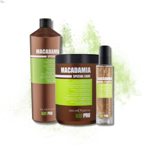 KAYPRO MACADAMIA zestaw | szampon 1000 ml + odżywka 1000 ml + serum 100 ml - 2