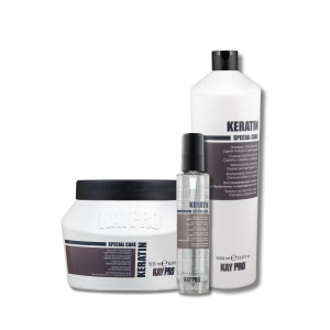 KAYPRO KERATIN zestaw | szampon 1000 ml + maska 500 ml + serum 100 ml