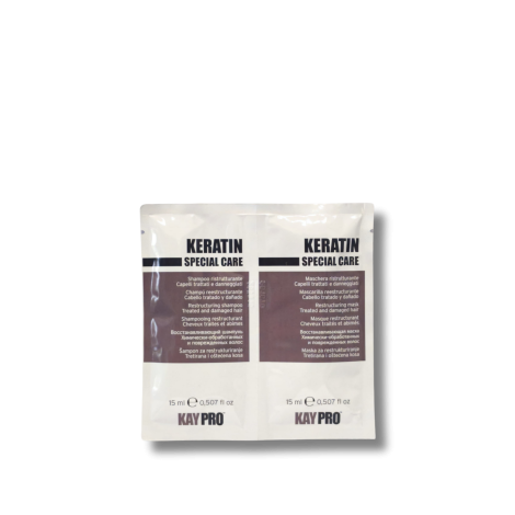 KAYPRO KERATIN zestaw | szampon 15 ml + maska 15 ml