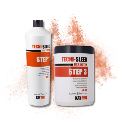 KAYPRO TECNI-SLEEK zestaw | szampon 1000 ml + maska 1000 ml - 2