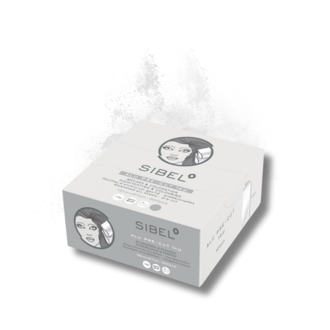 SIBEL ALU PRE-CUT pocięta folia gofrowana do pasemek 300 szt. | Srebrna - 2