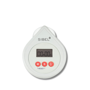SIBEL elektryczny czasomierz fryzjerski minutnik z alarmem biały