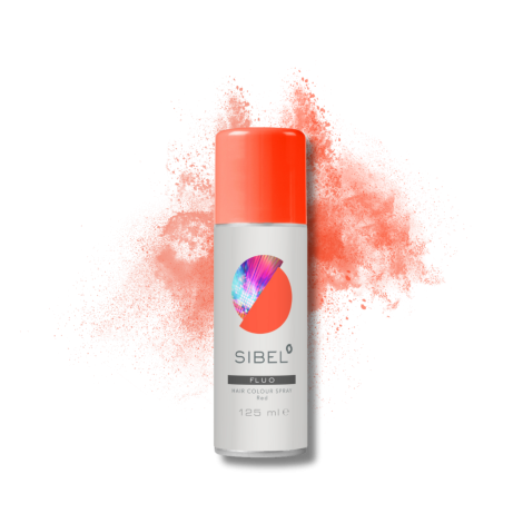 SIBEL HAIR COLOUR SPRAY FLUO lakier fluorescencyjny 125 ml | Czerwony - 2