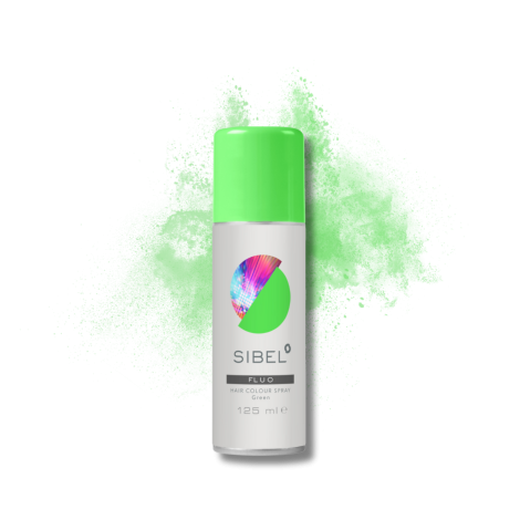 SIBEL HAIR COLOUR SPRAY FLUO lakier fluorescencyjny 125 ml | Zielony - 2