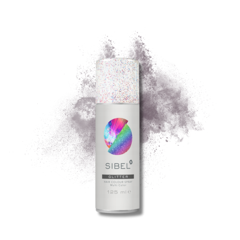 SIBEL HAIR COLOUR SPRAY GLITTER lakier z brokatem 125 ml | Wielokolorowy - 2