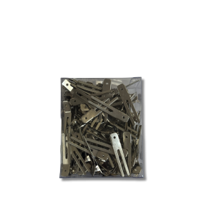 SIBEL klipsy metalowe podwójne 2-bolcowe | 100 szt.