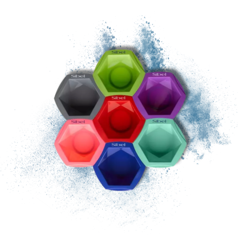 SIBEL MIX&MATCH zestaw misek miseczek do farbowania 7 kolorów - 2