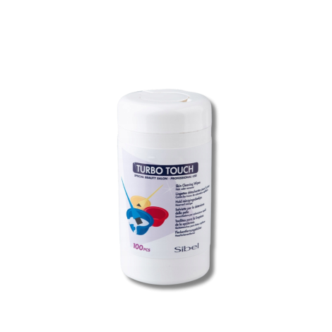 SIBEL TURBO TOUCH chusteczki do zmywania - pudełko z dozownikiem 100 szt.