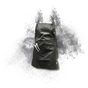 SIBEL CARINE fartuch trwały wodoodporny z kieszenią czarny - image 2