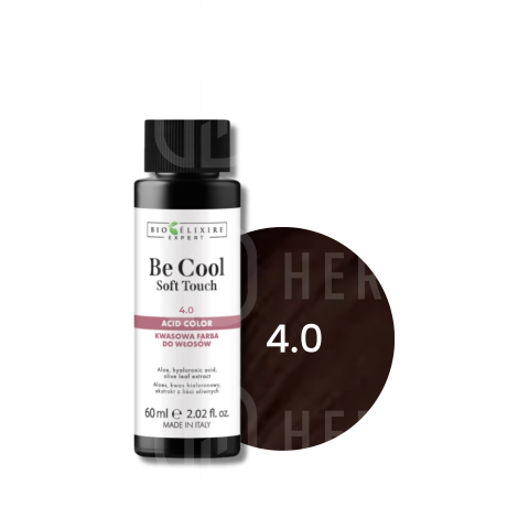 BIOELIXIRE BE COOL SOFT TOUCH kwasowa farba do włosów olejowa 60 ml | 4.0