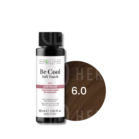 BIOELIXIRE BE COOL SOFT TOUCH kwasowa farba do włosów olejowa 60 ml | 6.0