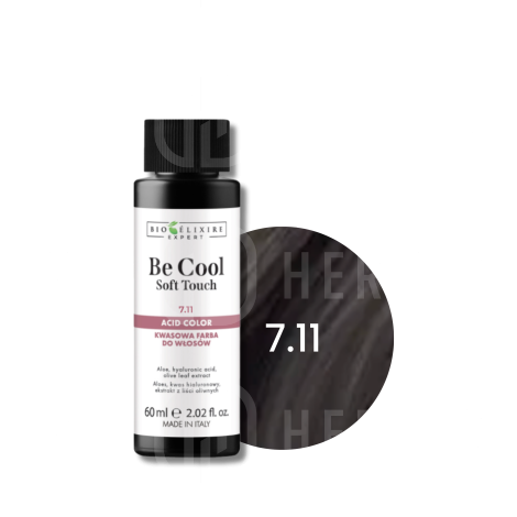 BIOELIXIRE BE COOL SOFT TOUCH kwasowa farba do włosów olejowa 60 ml | 7.11