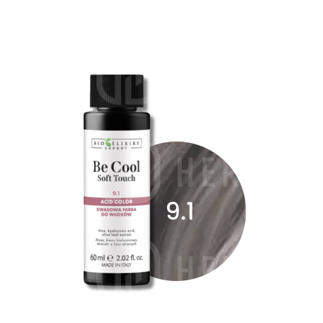 BIOELIXIRE BE COOL SOFT TOUCH kwasowa farba do włosów olejowa 60 ml | 9.1