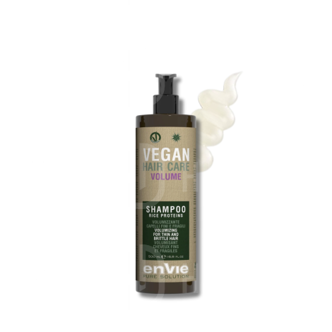 ENVIE VEGAN Volume wegański szampon zwięszający objętość ryż 500 ml - 2