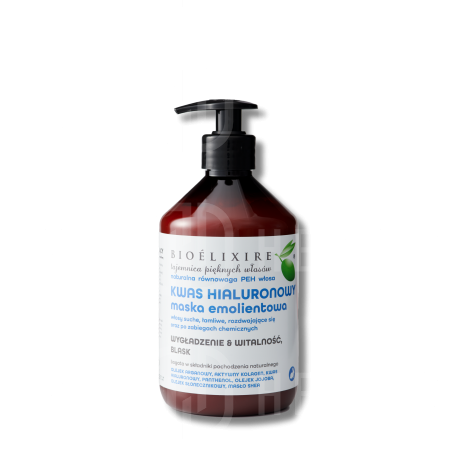 BIOELIXIRE ESSENTIAL Kwas Hialuronowy maska nawilżająca do włosów 500 ml