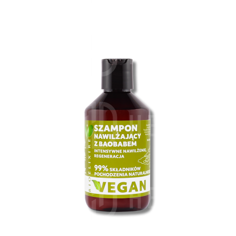 BIOELIXIRE ESSENTIAL Vegan Baobab szampon nawilżający do włosów 300 ml