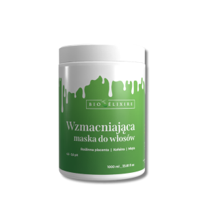 BIOELIXIRE Placenta wzmacniająca maska roślinna do włosów 1000 ml