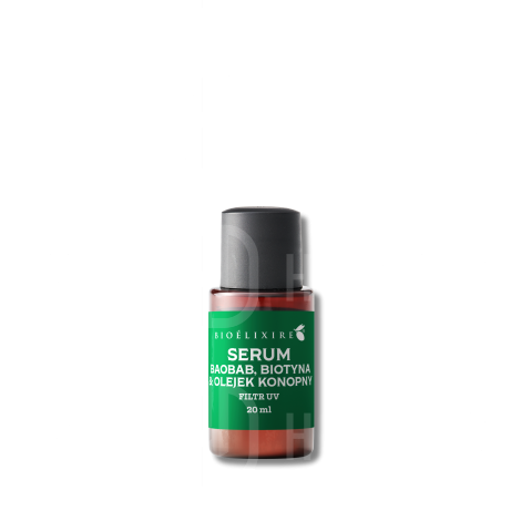 BIOELIXIRE SERUM Silikonowe z baobabem, biotyną i filtrami UV 20 ml