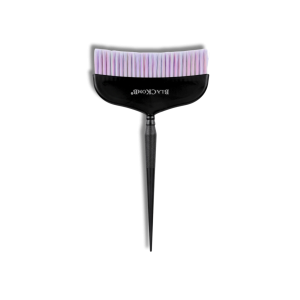 BLACKOMB Pędzelek do farbowania czarny z kolorowym włosiem | 14 cm
