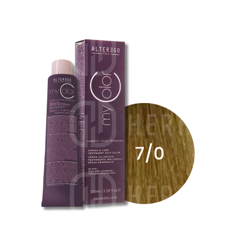 ALTER EGO MY COLOR trwała farba do włosów bez amoniaku 100 ml | 7/0