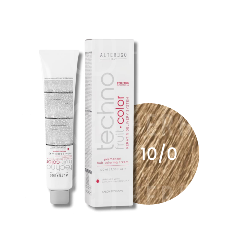 ALTER EGO TECHNOFRUIT trwała farba do włosów z keratyną 100 ml | 10/0