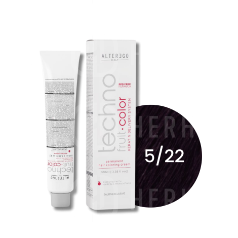 ALTER EGO TECHNOFRUIT trwała farba do włosów z keratyną 100 ml | 5/22