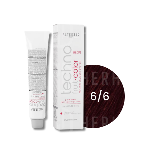ALTER EGO TECHNOFRUIT trwała farba do włosów z keratyną 100 ml | 6/6