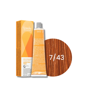 LONDA PROFESSIONAL AMMONIA FREE półtrwała farba do włosów 60 ml | 7/43