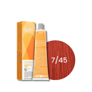 LONDA PROFESSIONAL AMMONIA FREE półtrwała farba do włosów 60 ml | 7/45