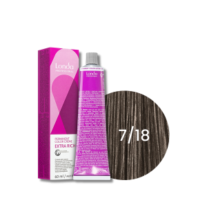 LONDA PROFESSIONAL EXTRA RICH trwała farba do włosów 60 ml | 7/18
