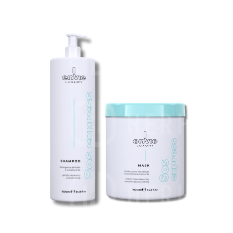 ENVIE SOS EXPRESS Instant Restore zestaw szampon + maska 1000 ml + 1000 ml