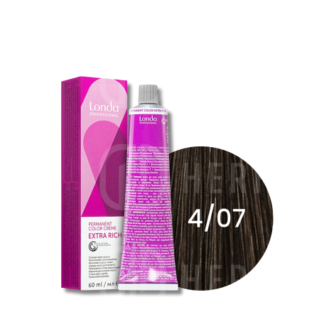 LONDA PROFESSIONAL EXTRA RICH trwała farba do włosów 60 ml | 4/07