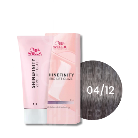 WELLA SHINEFINITY Zero Lift Glaze półtrwała farba do włosów 60 ml | 04/12