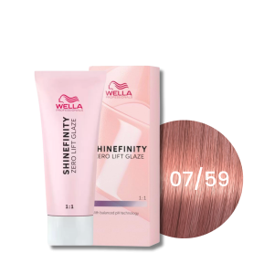 WELLA SHINEFINITY Zero Lift Glaze półtrwała farba do włosów 60 ml | 07/59