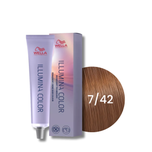 WELLA ILLUMINA COLOR rozświetlająca trwała farba do włosów 60 ml | 7/42