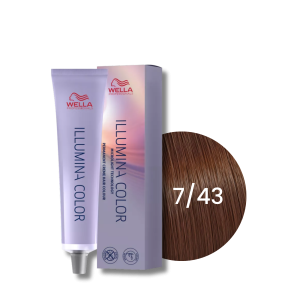 WELLA ILLUMINA COLOR rozświetlająca trwała farba do włosów 60 ml | 7/43