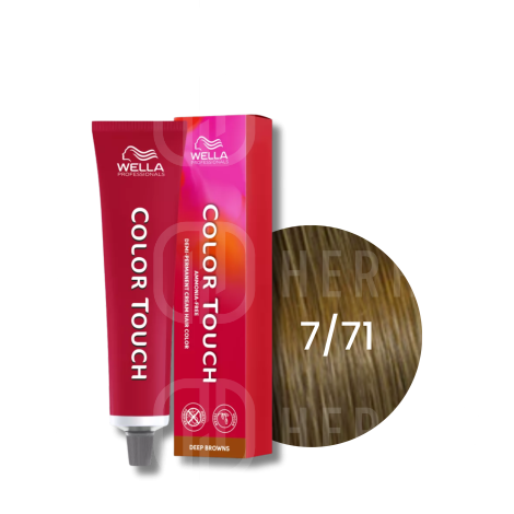 WELLA COLOR TOUCH tonująca półtrwała farba do włosów 60 ml | 7/71